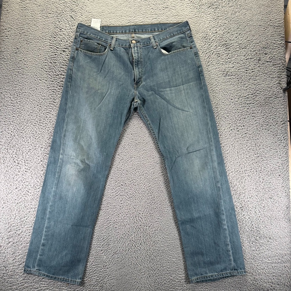 Levi's 559 Jeans Mens 38x32 Blue Cotton Denim Straight Leg Travel Faded Workwear